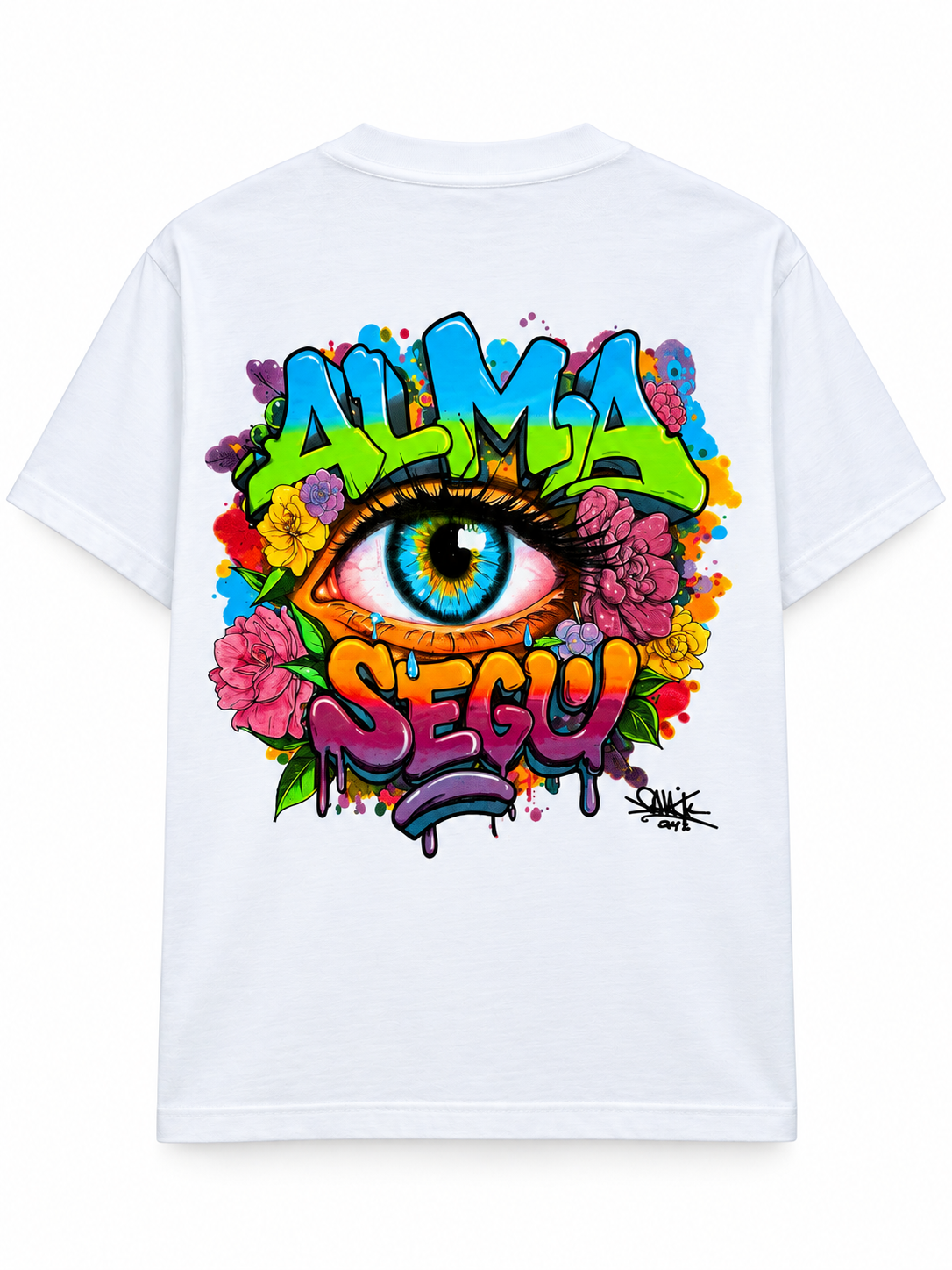SCREEN PRINTED “ALMA SEGU” T-SHIRT