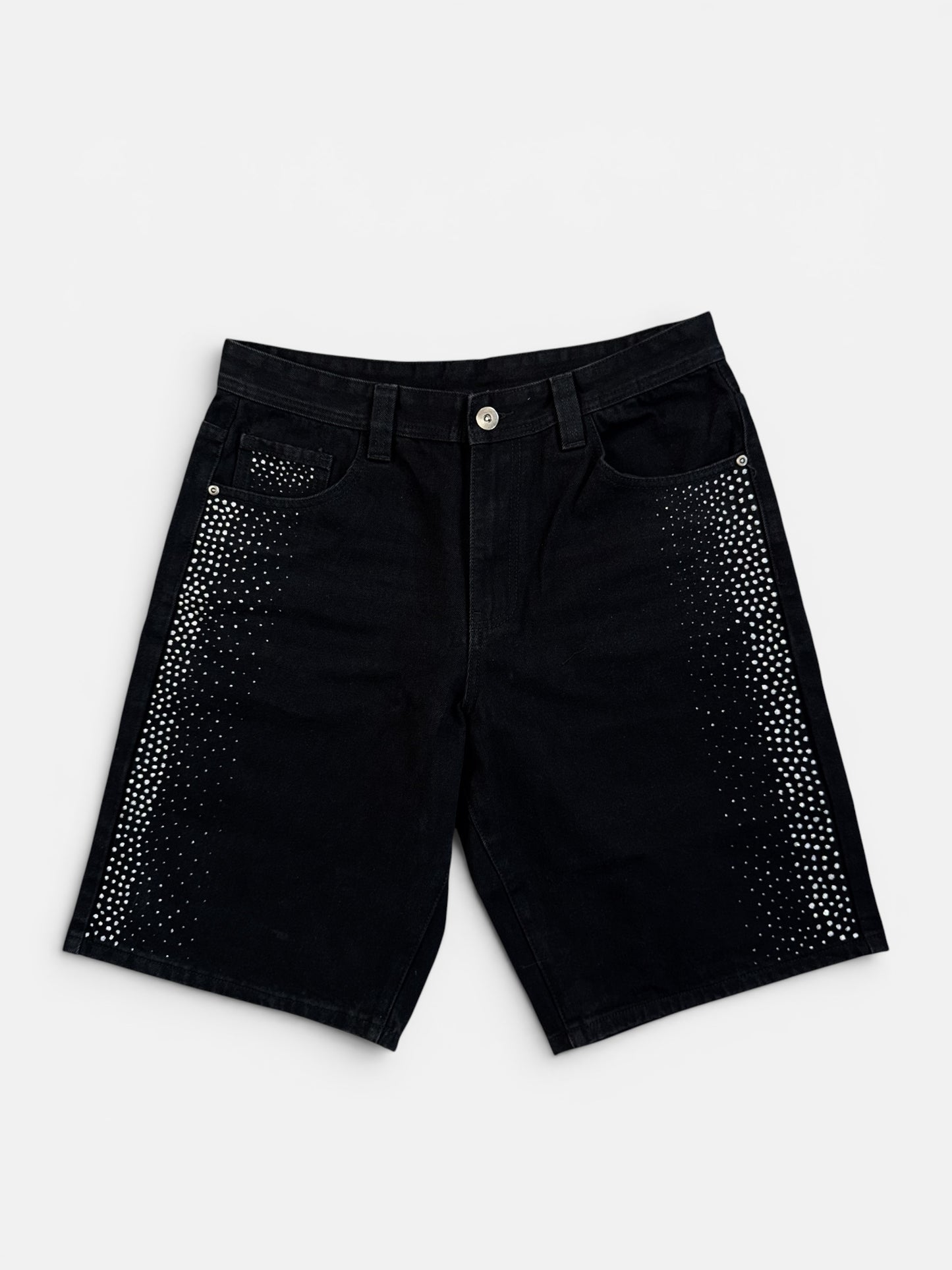 BLIND SOUL X RIBBO - BLACK DENIM SHORTS