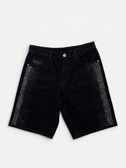 BLIND SOUL X RIBBO - BLACK DENIM SHORTS