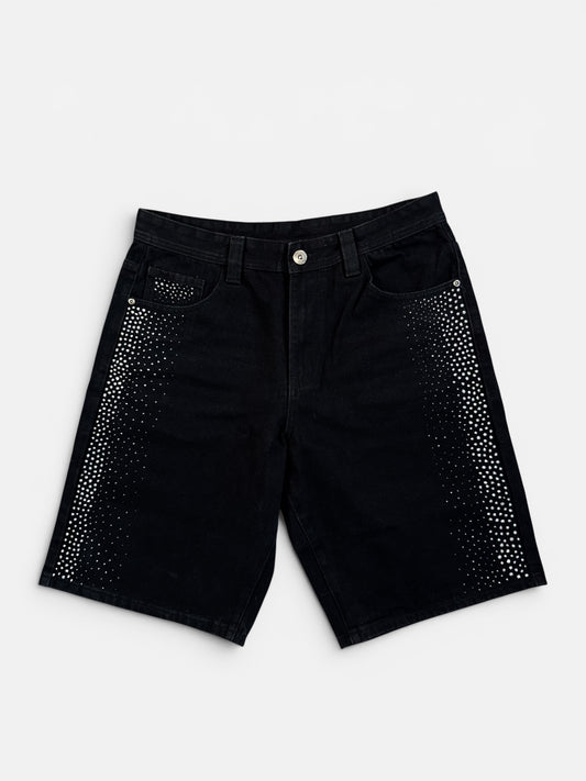 BLIND SOUL X RIBBO - BLACK DENIM SHORTS