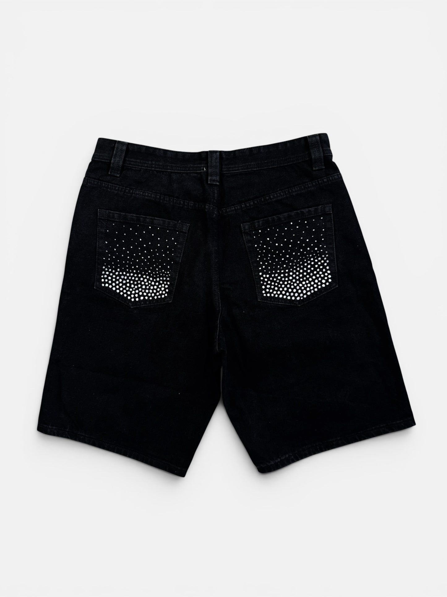 BLIND SOUL X RIBBO - BLACK DENIM SHORTS
