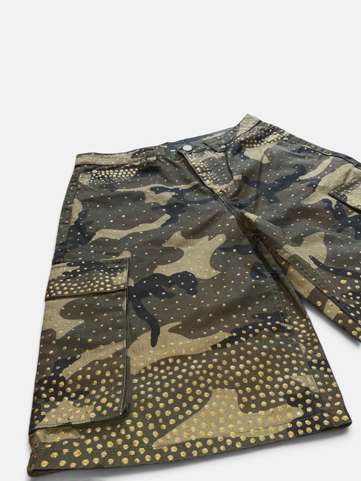 BLIND SOUL X RIBBO - CAMO CARGO SHORTS